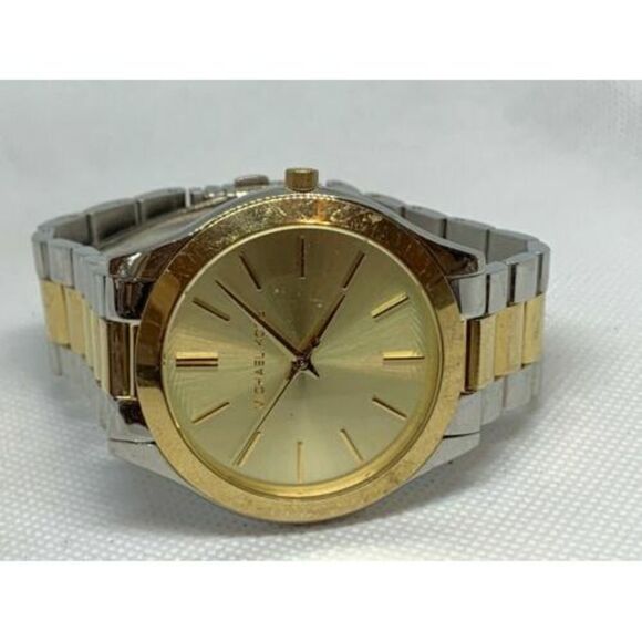 Michael Kors MK3223 Women's Watch Stainless Steel Bracelet Gold Silver 42mm C508 - Picture 5 of 9